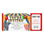 Circus Carnival Ticket Custom Invitations