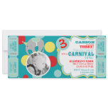 Circus Circus Birthday Invitation Tall