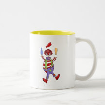 Circus Clown Juggling Mugs