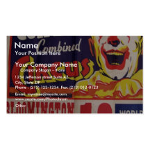 Circus, 'Clyde Beatty and Cole Bros' Retro Theatre Business Cards