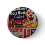 Circus, 'Clyde Beatty and Cole Bros' Retro Theatre Pinback Button