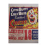 Circus, 'Clyde Beatty and Cole Bros' Retro Theatre Post Card