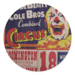Circus, 'Clyde Beatty and Cole Bros' Retro Theatre stickers