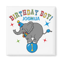 Circus Elephant 1st Birthday