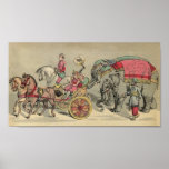 Circus Elephants and Horses