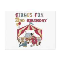 Circus Fun 2nd Birthday Tshirts and Gifts
