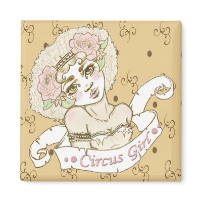 Circus Girl Refrigerator Magnet by DanniDoll