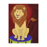 Circus Lion Postcard