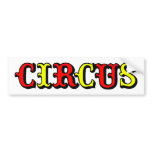 CIRCUS LOGO 2 bumper stickers