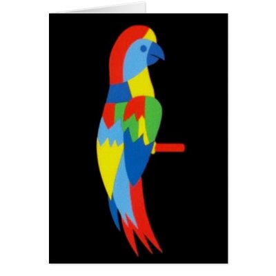 Circus Parrot Cards by lonvig