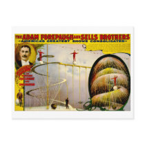 Circus Performance Vintage 1899 Poster