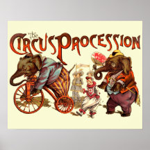 Circus Procession Poster