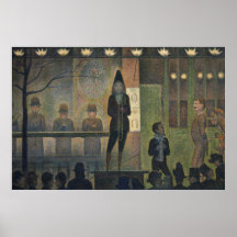 Circus Sideshow by Georges Seurat Print