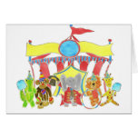 Circus Tent Critters Greeting Cards