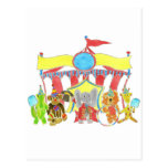 Circus Tent Critters Post Card