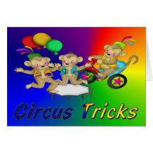 Circus Tricks Greeting Cards
