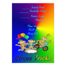 Circus Tricks Invite