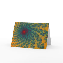 Circus Whirlpool Greetings Card