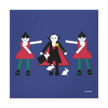 Cirque de Martzkins Magician Stretched Canvas Canvas Prints
