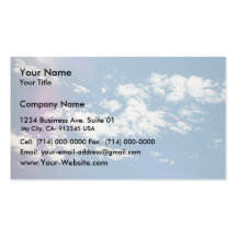 Cirrus Clouds With Lens Flare Business Cards
