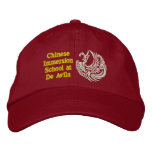 CIS Adult Baseball Cap - Red embroidered hats