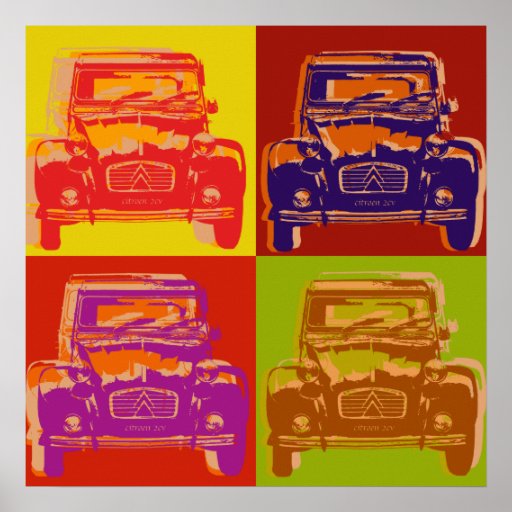 Citroen 2cv poster