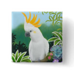Citron Cockatoo Pin buttons