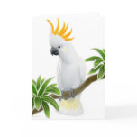 Citron Crested Cockatoo Greeting Card