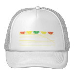 Citrus Fruit Slices and Bamboo Background Trucker Hat