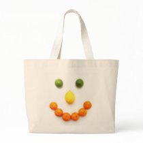 Citrus Fruit Smiley Smile Canvas Bag