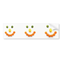Citrus Fruit Smiley Smile Bumper Stickers