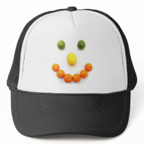 Citrus Fruit Smiley Smile Trucker Hat