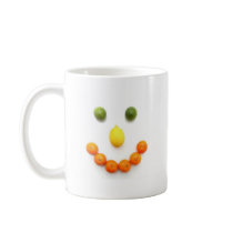 Citrus Fruit Smiley Smile Coffee Mugs
