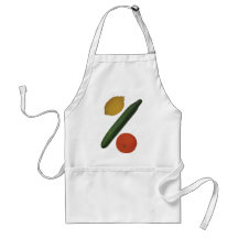 Citrus orange and cucumber apron