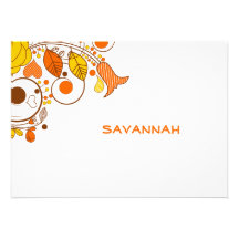 Citrus Twist Personalised Stationery Personalised Announcements