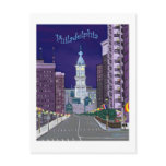 City Alight postcard
