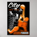 City Basketball Poster posters