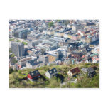 City Border - Bergen From Above Postcard