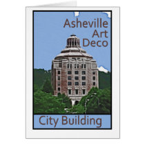 City Building, Asheville Greeting Cards