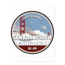 City by the bay, San Francisco California Postcards