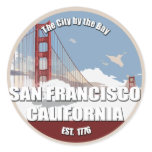 City by the bay, San Francisco California stickers