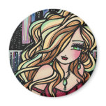 "City Girl" Mermaid Magnet