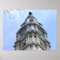 City Hall Bell Tower in Late Afternoon Posters
