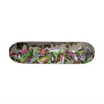 City in Plaid Graffiti Board Custom Skate Board