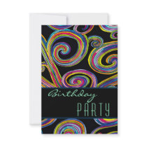 City Life ~ UNISEX Invitation / RSVP 3.5x5