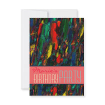 City Life ~ UNISEX Invitation / RSVP 3.5x5