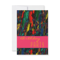 City Life ~ UNISEX Invitation / RSVP 3.5x5