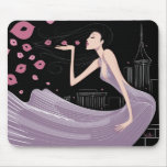 City Love Black Mousepad