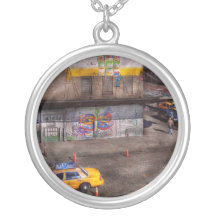 City - New York - Greenwich Village - Life's colou Personalized Necklace
