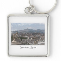City of Barcelona Spain Cityscape Keychains